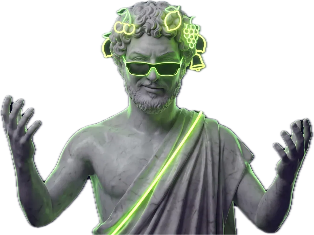 Η μασκότ με ανοιχτά χέρια
