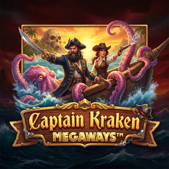 Captain Kraken Megaways slot artwork