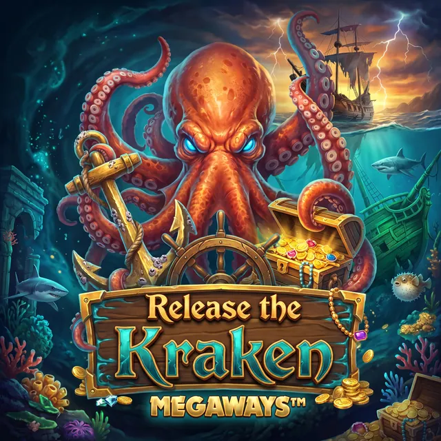 Release the Kraken Megaways slot artwork